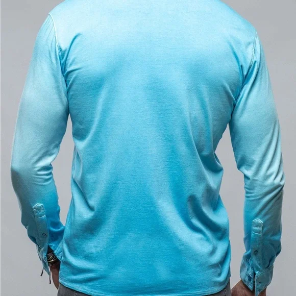 GEORG ROTH Cambria Button Up Polo in Turquoise, Men’s size XXL, BRAND NEW